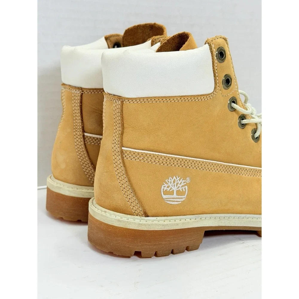 Timberland 6 Inch Premium Waterproof Boots Wheat Nubuck Men's Size 6M
